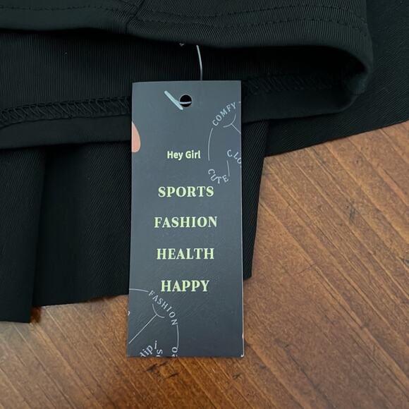 Black Swimskirt Hey Girl Woman Size 2X Cross V Front - Picture 6 of 10